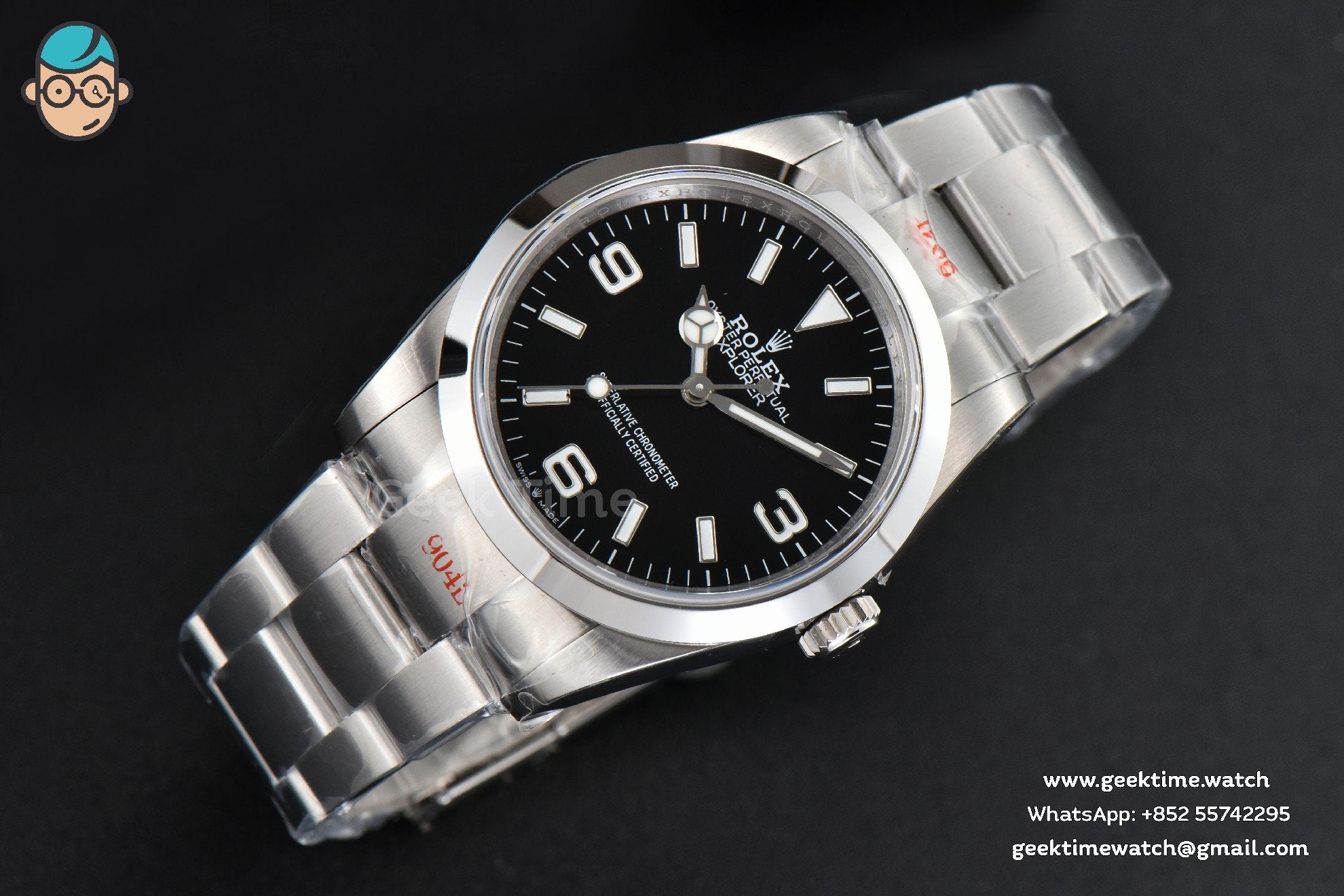 Explorer 214270 39mm 904L VSF Black Dial SS Bracelet VR3230 - Image 4