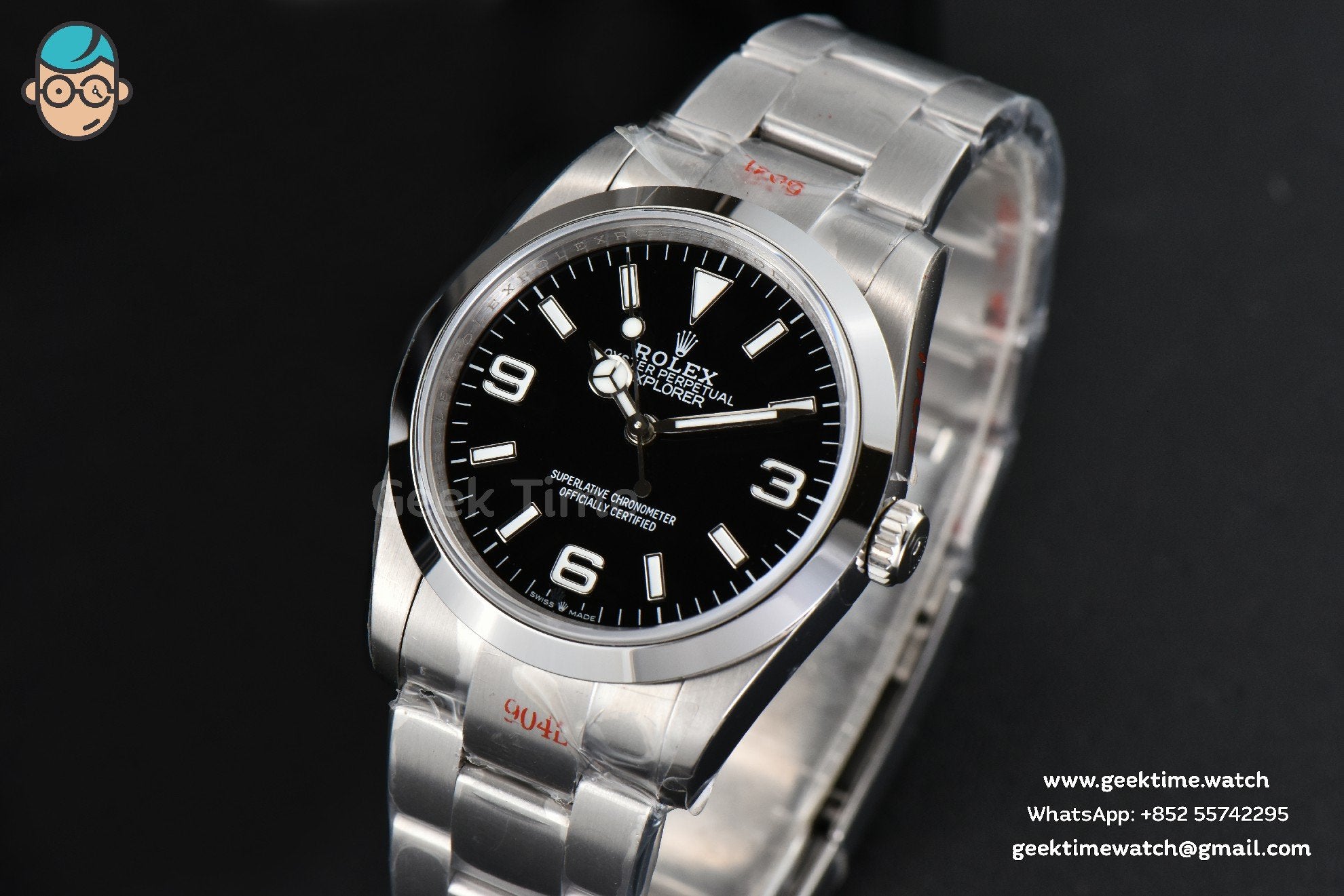 Explorer 214270 39mm 904L VSF Black Dial SS Bracelet VR3230 - Image 2