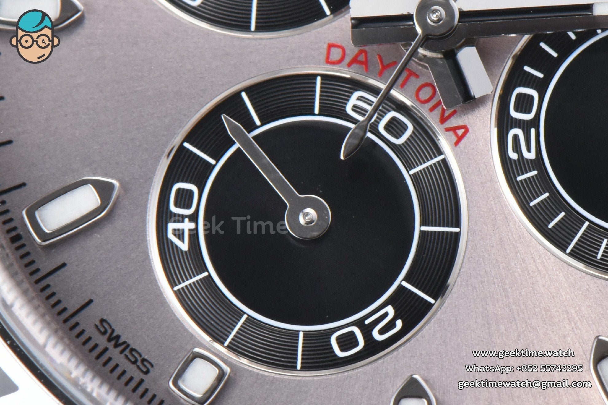 Daytona 116509 SS Clean CF Gray Dial Black Subdial SS Bracelet A4130 - Image 7