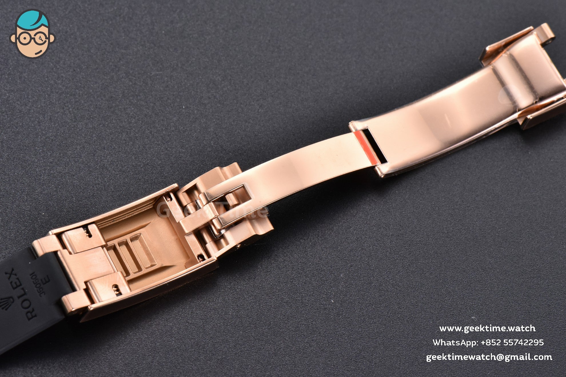 Yacht-Master 126655 904L 40mm RG Clean CF Ceramic Black Dial Oysterflex Strap VR3235 - Image 30