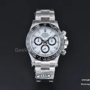 Daytona 116500 Panda 40mm Clean Factory V3 904L céramique noire cadran blanc 4130