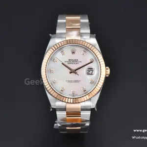 DateJust 41mm 126331 Clean CF RG/SS quadrante in madreperla bracciale Oyster VR3235