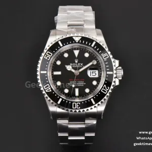 Sea-Dweller 126600 43mm VSF Black Ceramic ‘Red Text’ SS Bracelet VS3235