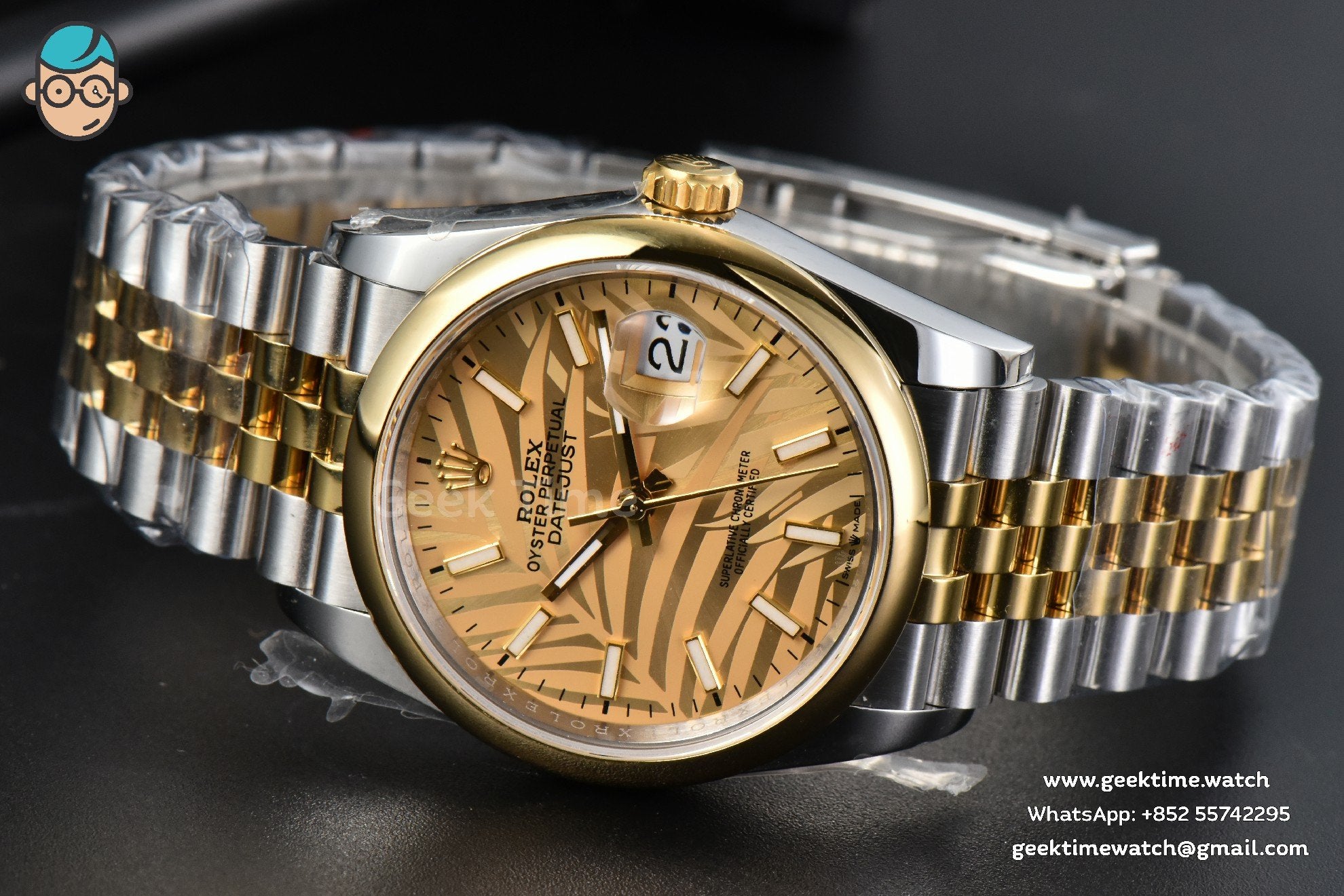 DateJust 36mm YG/SS BPF quadrante YG liscio con motivo bracciale Oyster A2824 - Image 14