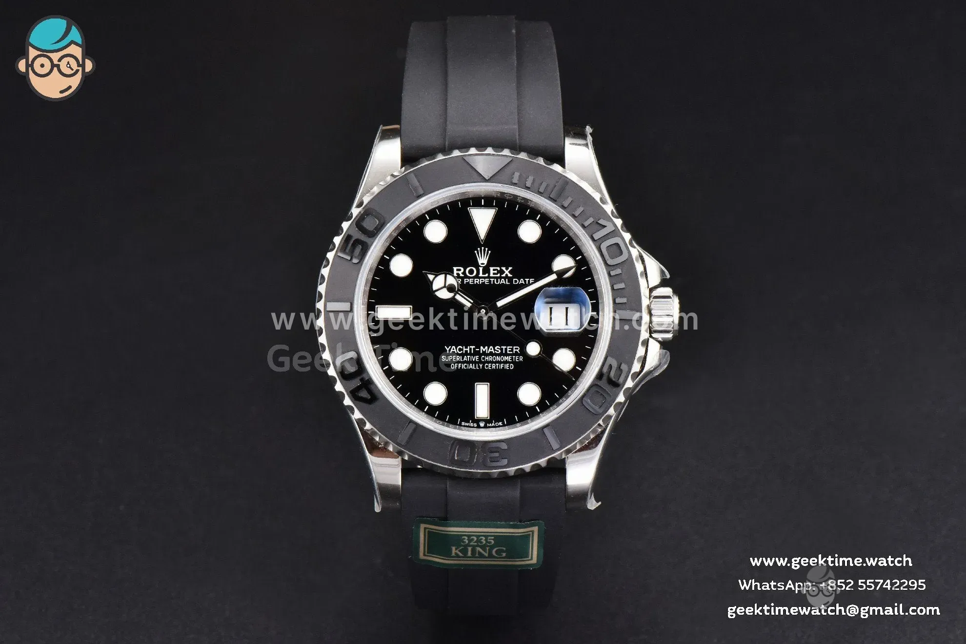 Yacht-Master 226659 42mm King 3D Black Ceramic Oysterflex Strap VR3235