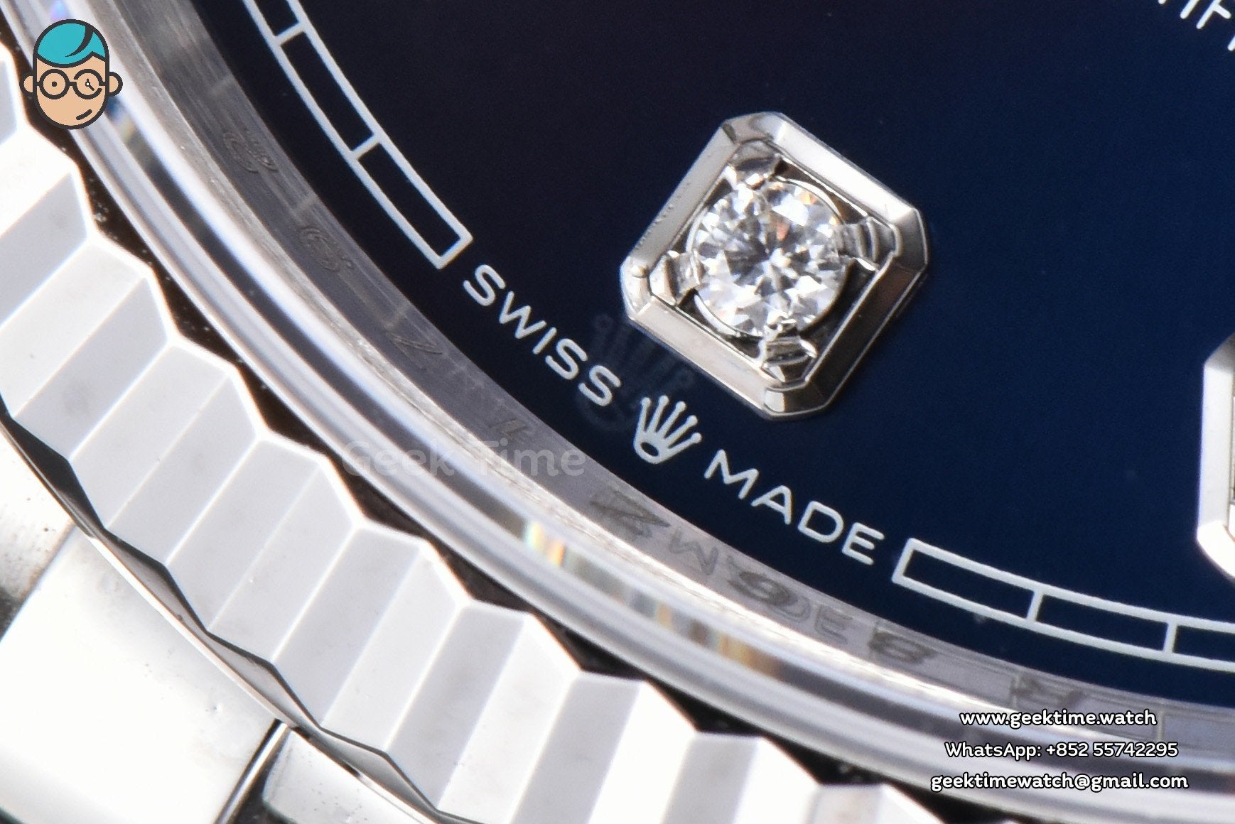 DateJust 36mm 904L VSF Blue Dial Diamond Marker Jubilee VS3235 - Image 7
