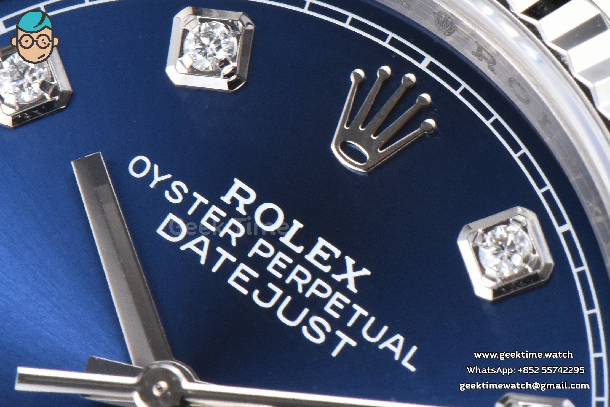 DateJust 36mm 904L VSF Blue Dial Diamond Marker Jubilee VS3235 - Image 9
