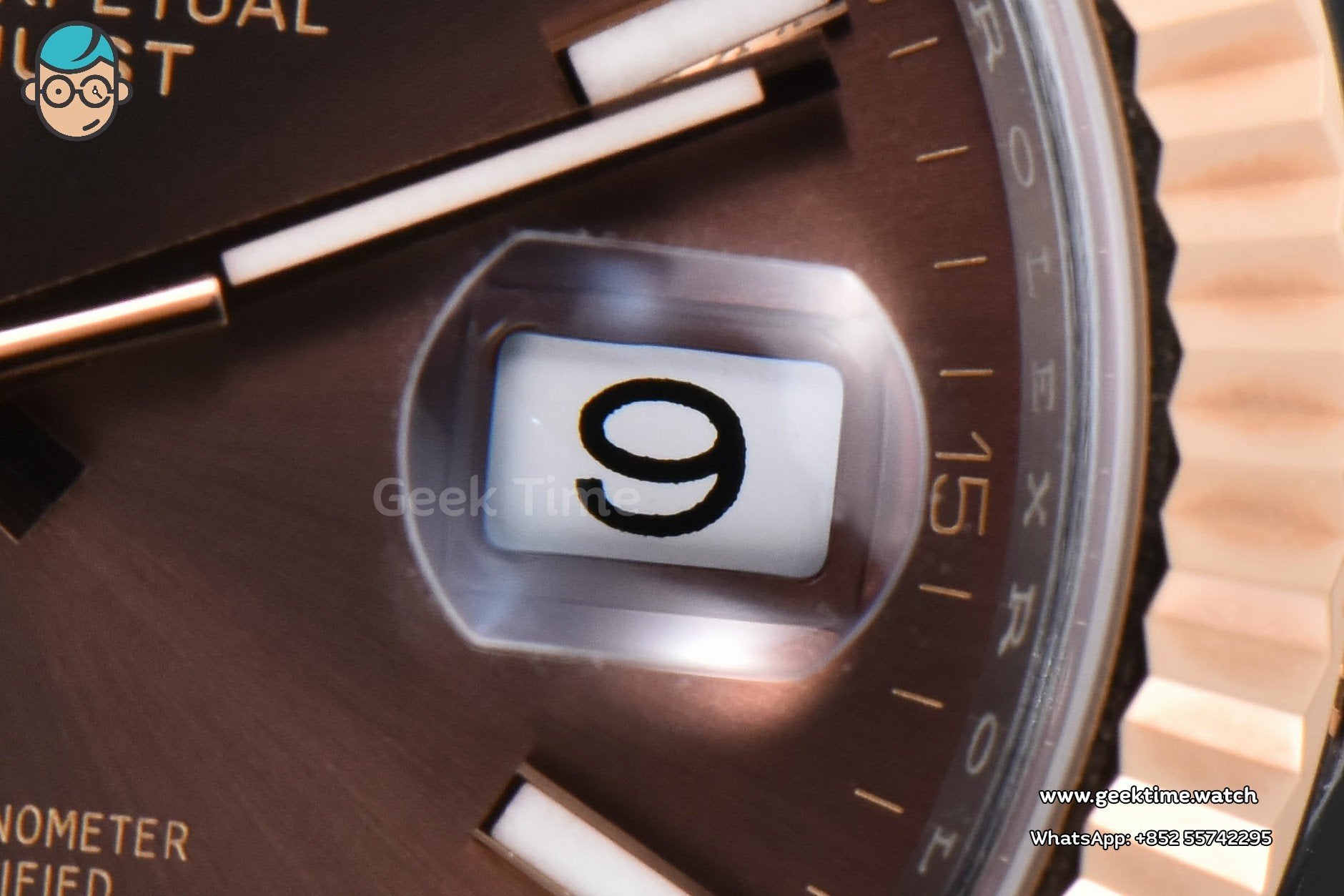 DateJust 41mm 126331 Clean CF RG/SS quadrante cioccolato bracciale Jubilee VR3235 - Image 9