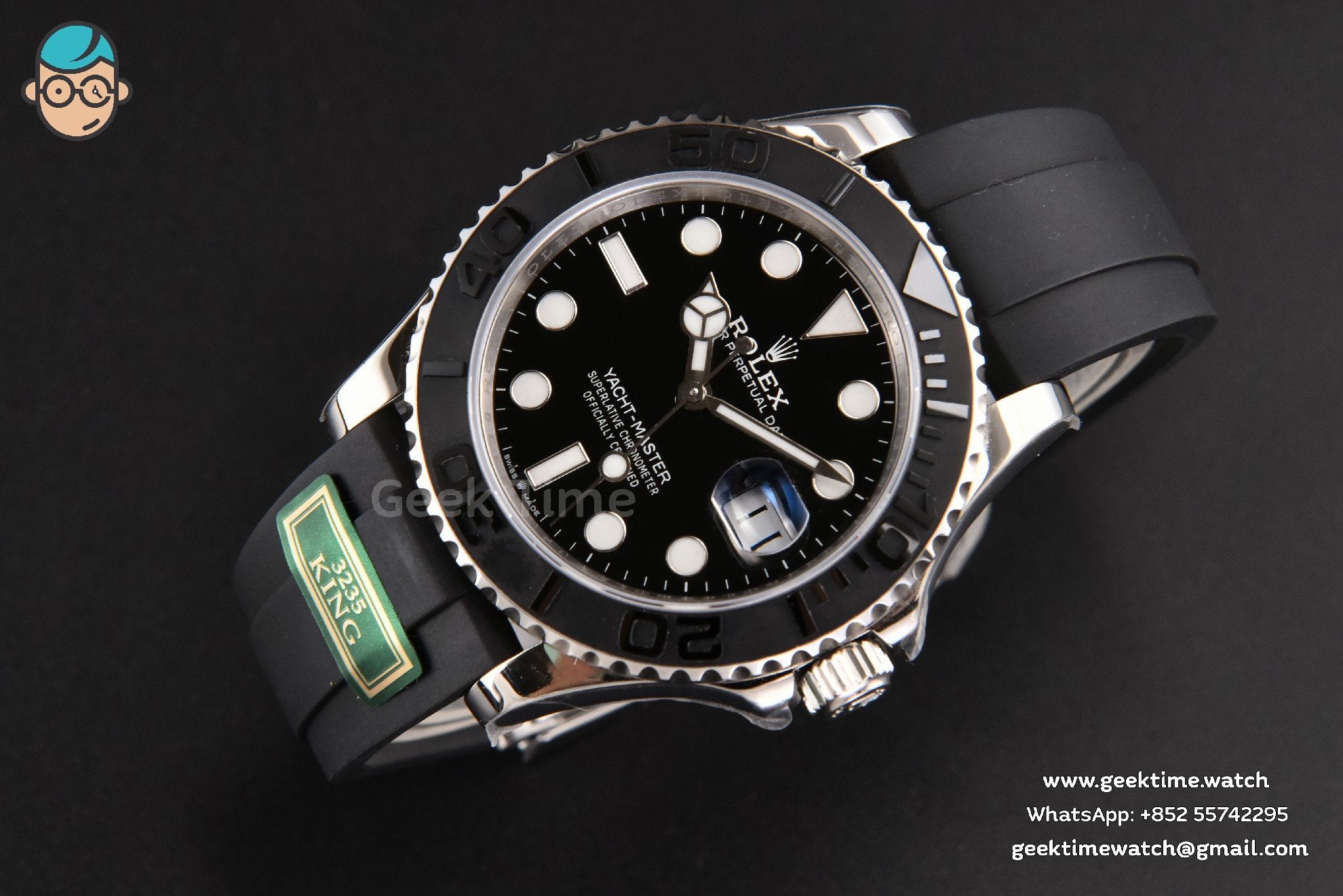 Yacht-Master 226659 42mm King 3D Black Ceramic Oysterflex Strap VR3235 - Image 14