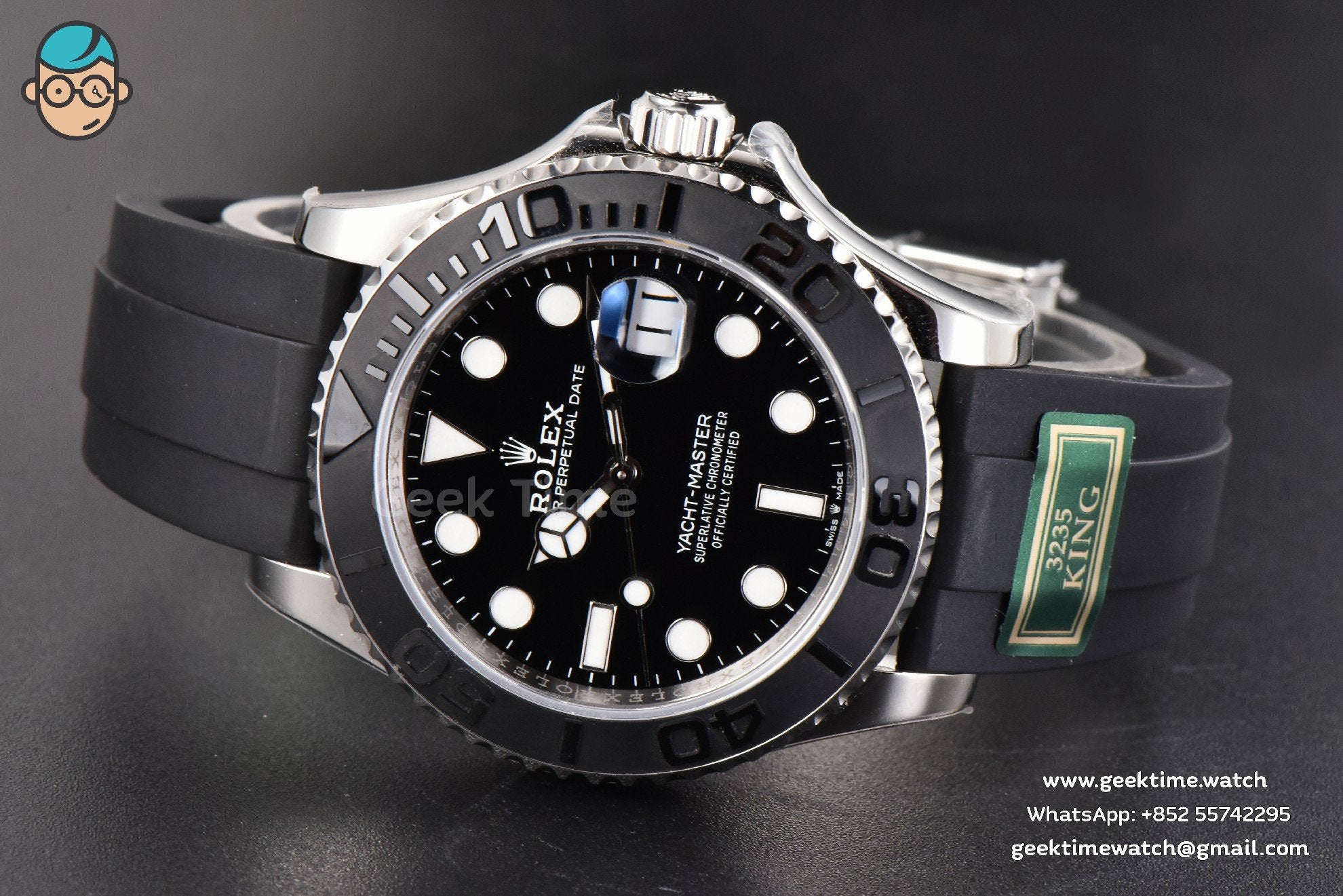 Yacht-Master 226659 42mm King 3D Black Ceramic Oysterflex Strap VR3235 - Image 15