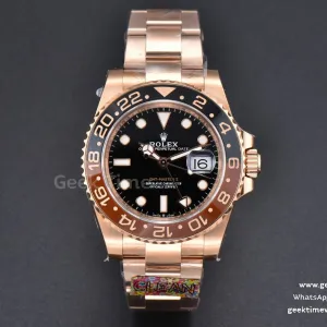 GMT-Master II Rootbeer 126715 CHNR 40mm Clean CF Black/Brown Ceramic Oyster Bracelet DD3285