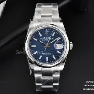 DateJust 36mm BPF esfera azul lisa con motivos brazalete Oyster A2824