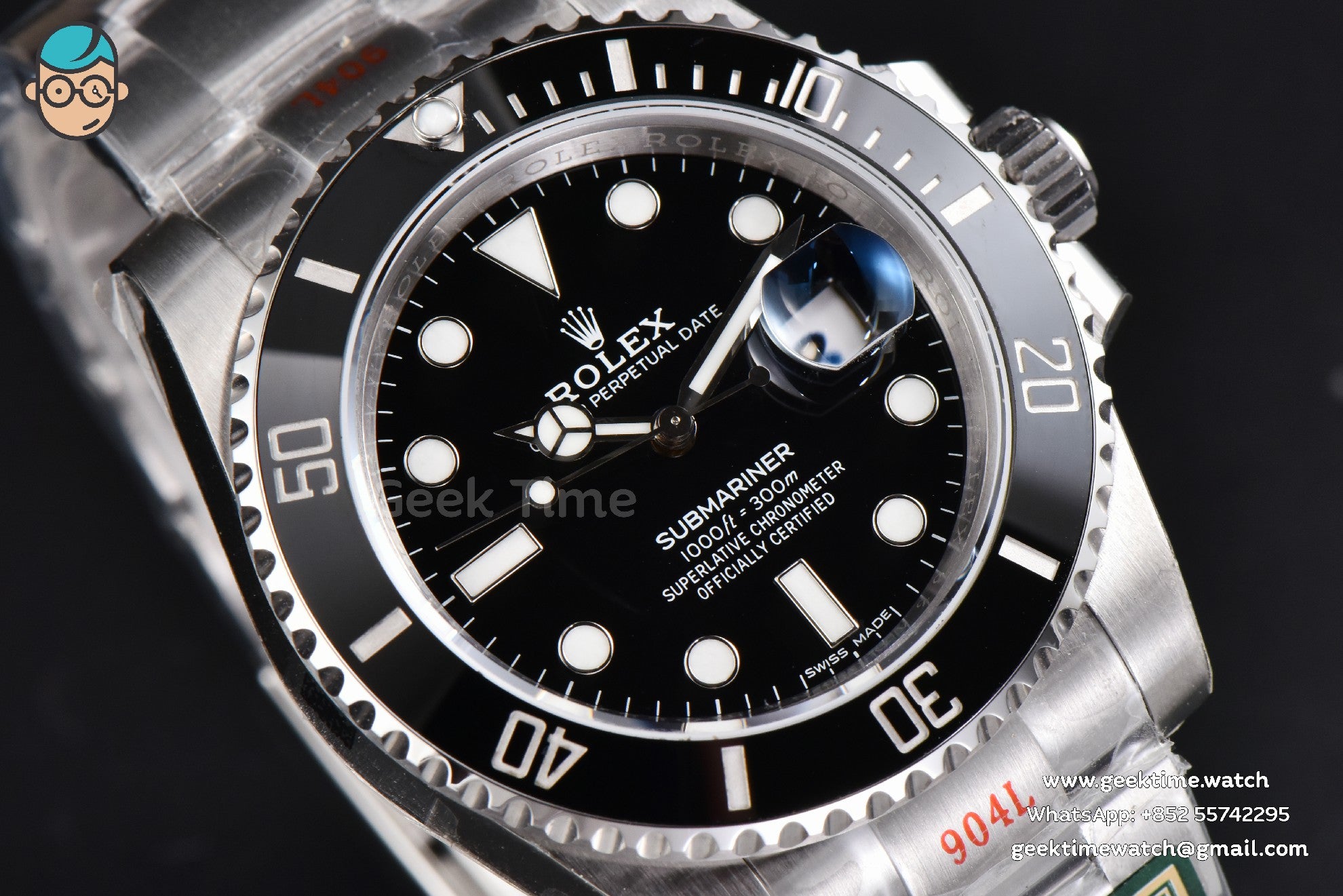Submariner 116610 LN 40mm ARF Black Ceramic Black Dial SS Bracelet VS3135 - Image 3