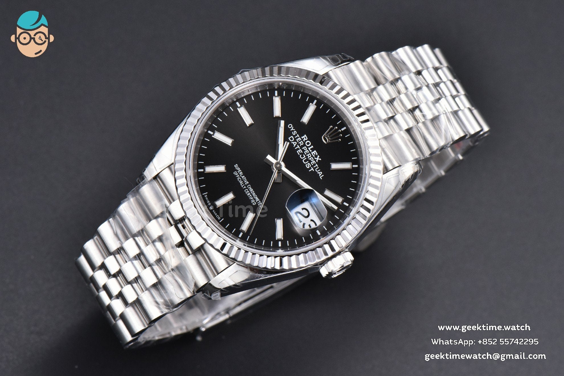 DateJust 41mm 904L VSF Black Dial Lume Marker Jubilee VS3235 - Image 3