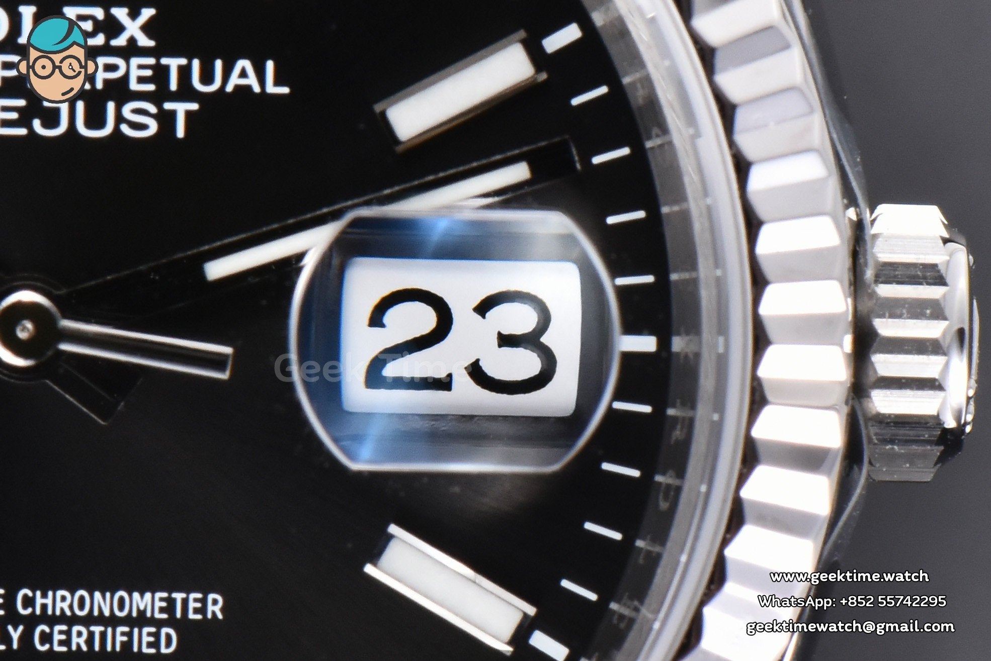 DateJust 41mm 904L VSF Black Dial Lume Marker Jubilee VS3235 - Image 8