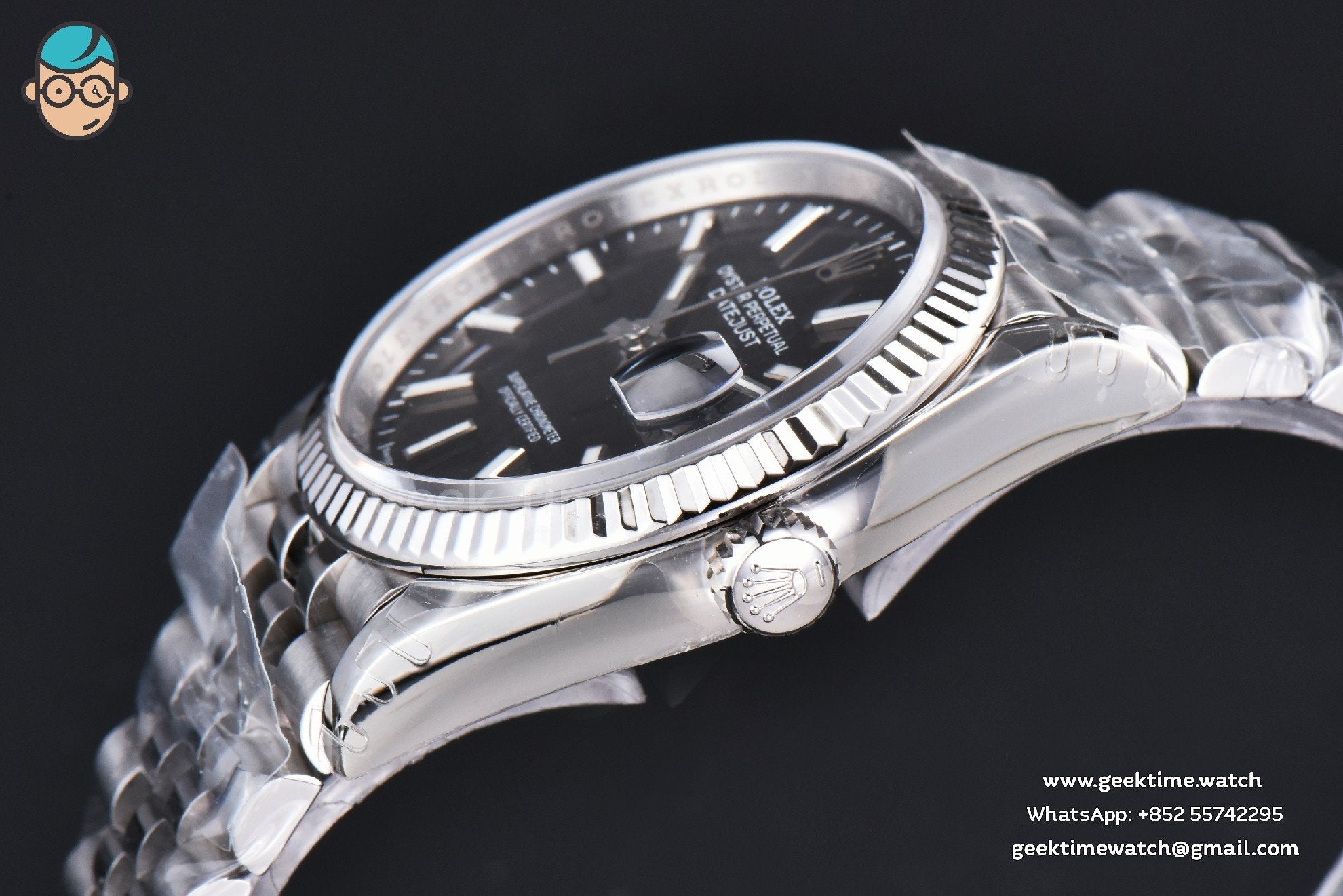 DateJust 41mm 904L VSF Black Dial Lume Marker Jubilee VS3235 - Image 10