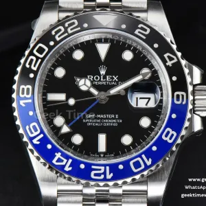 GMT-Master II Batman 126710 BLNR Clean CF Black/Blue Ceramic Jubilee Bracelet DD3285 V3