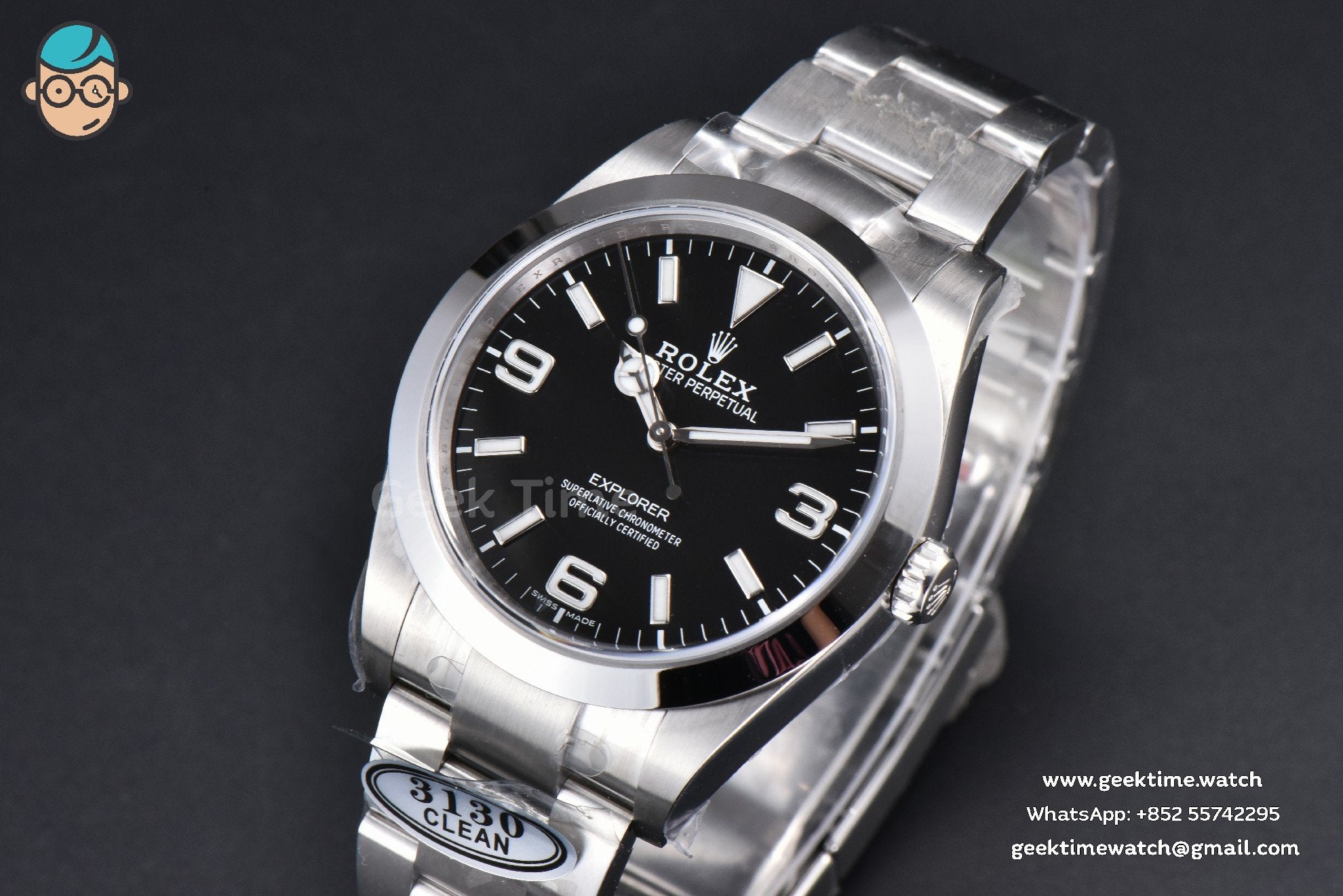 Explorer I 214270 39mm 904L Clean CF Black Dial SS Bracelet VR3230 - Image 2