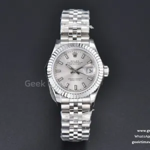 DateJust 28mm WF quadrante argento indice luminescente bracciale Jubilee A2671
