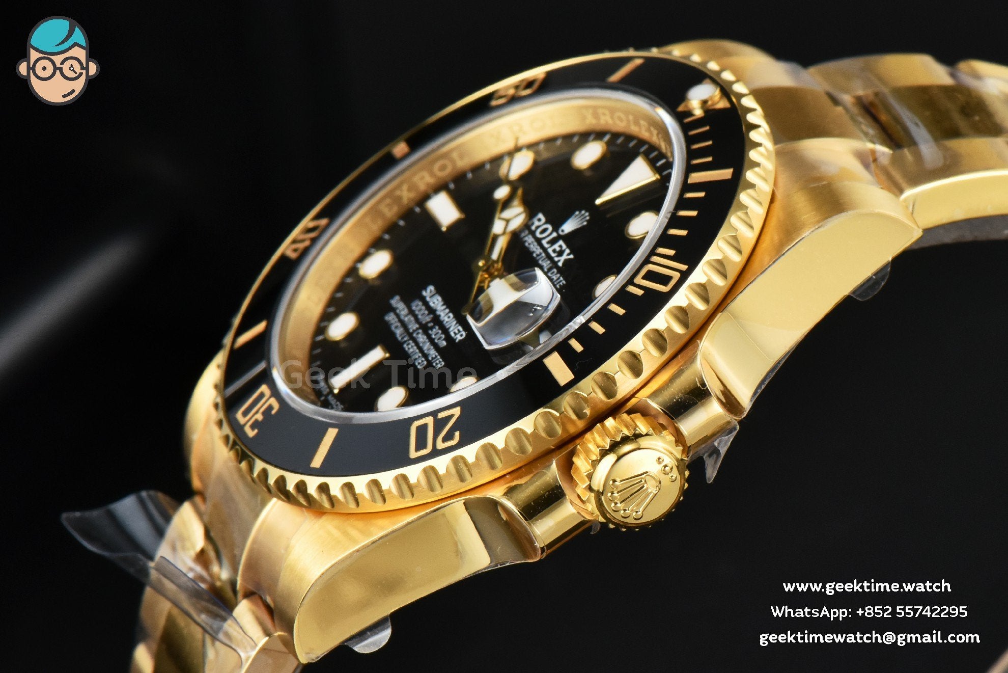 Submariner 116618 LN 40mm VSF YG quadrante nero bracciale YG VS3130 - Image 9