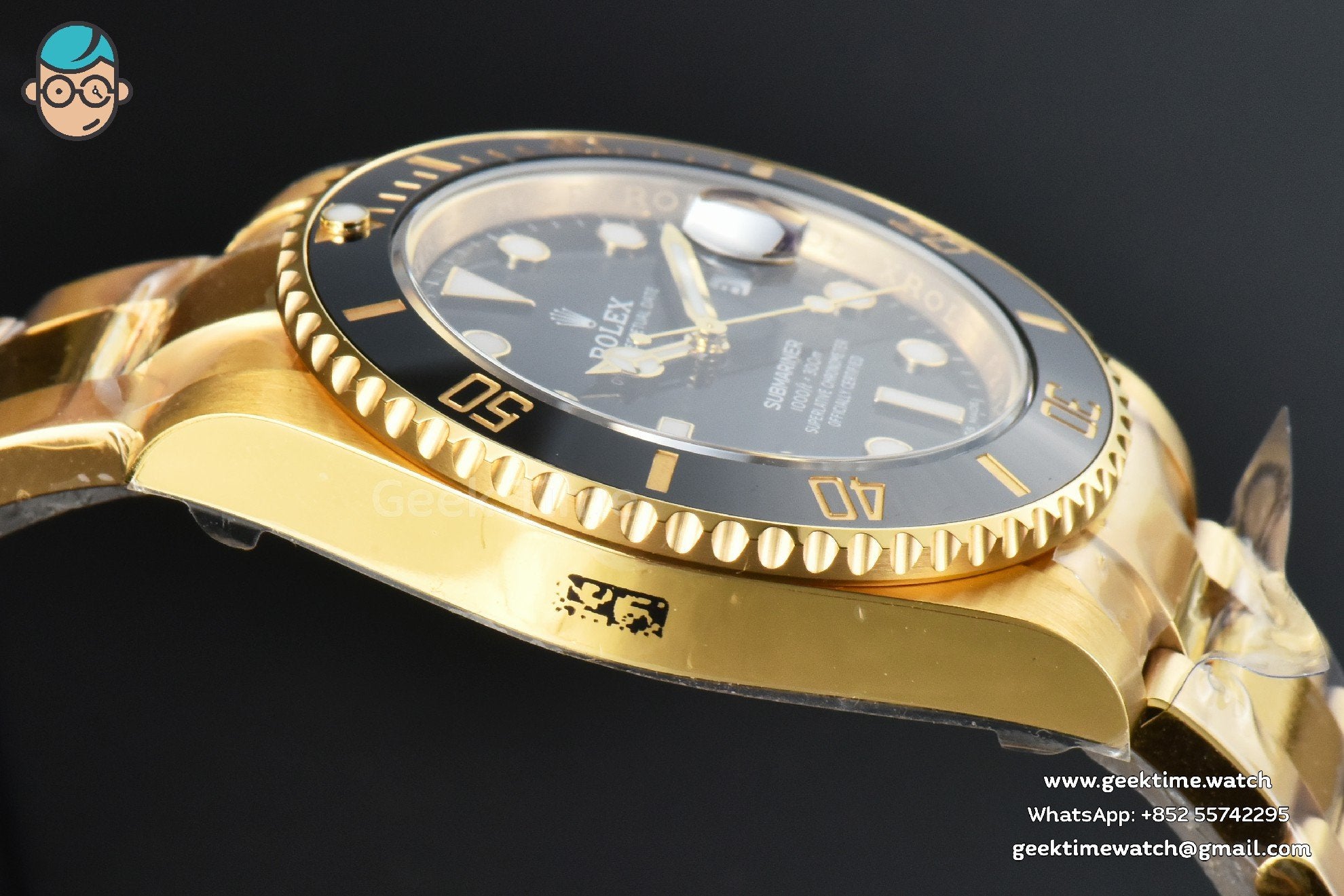 Submariner 116618 LN 40mm VSF YG quadrante nero bracciale YG VS3130 - Image 11