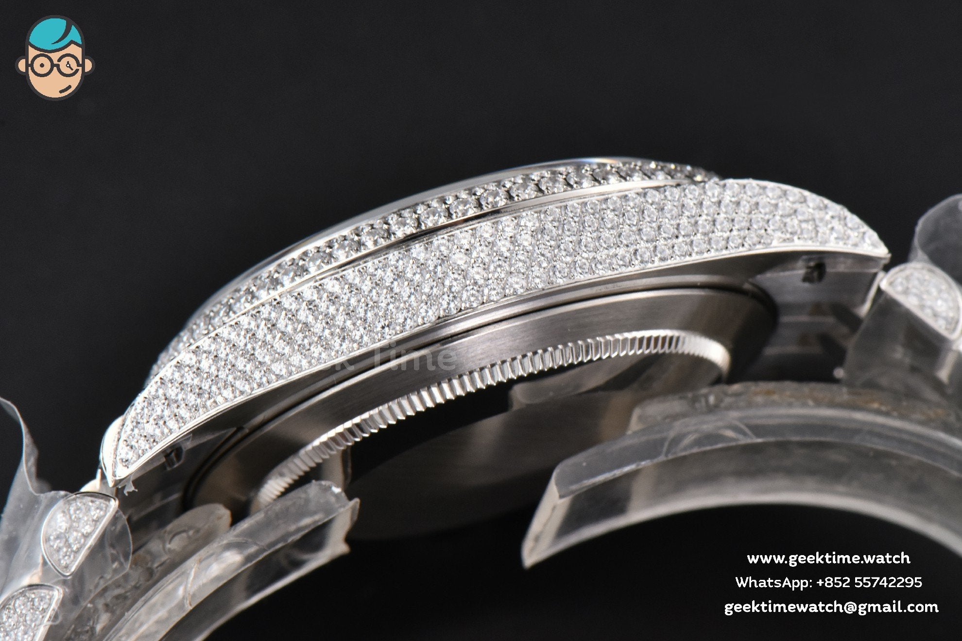 DateJust 41mm Full Diamond GMF Blue Dial Jubilee Bracelet A2824 - Image 17
