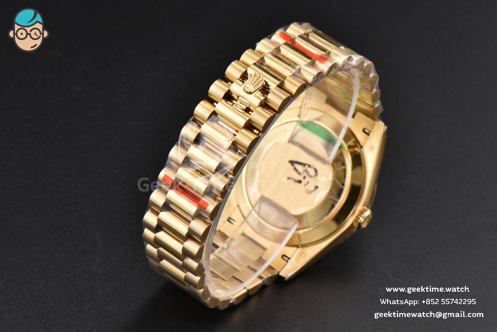 Day-Date 40mm 904L BPF YG quadrante verde bracciale YG A2813 - Image 13
