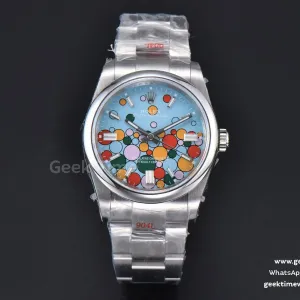 Oyster Perpetual 126300 GMF 41mm 904L Smooth Bezel Tiffany Blue Balloon Dial SS Bracelet VR3230