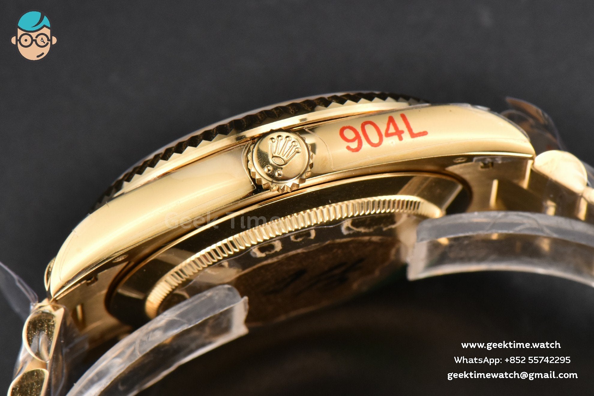 Day-Date 40mm 904L GMF YG esfera verde brazalete YG A2836 - Image 16