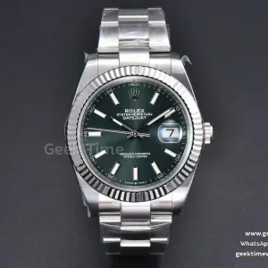 DateJust 41mm 126334 904L Clean CF Mint Green Dial Oyster Bracelet VR3235