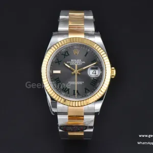 DateJust 41mm 126333 Clean CF YG/SS Wimbledon Gray Dial Oyster Bracelet VR3235