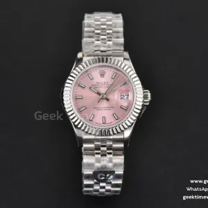 DateJust 28mm Ladies WF Pink Dial Jubilee Bracelet A2236