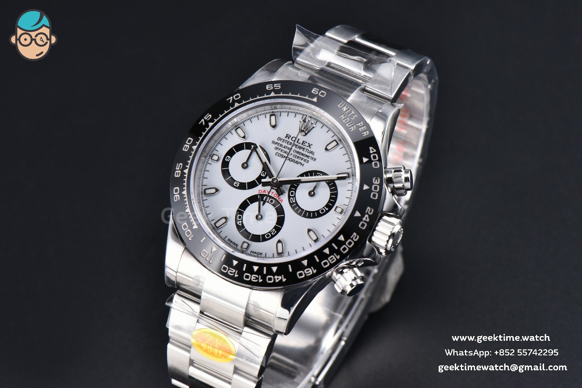 Daytona 116500 SS ZF Panda White Dial SS Bracelet SA4130 - Image 2