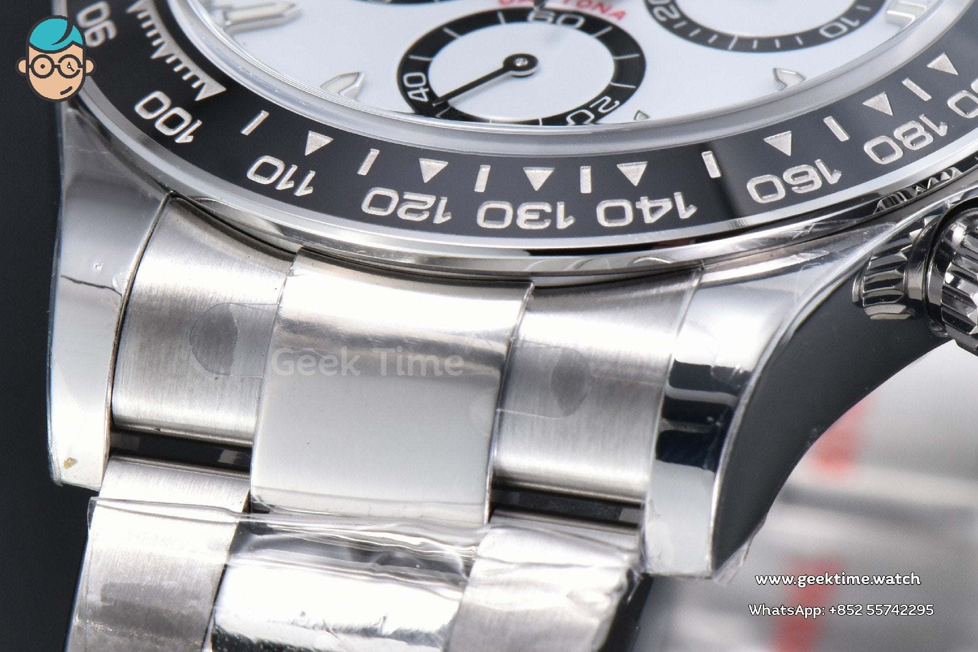 Daytona 126500 Panda 40mm VSF 904L White Dial SS Bracelet A4131 Mod - Image 5