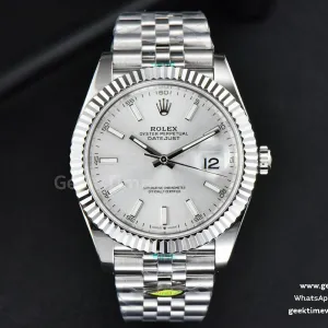 DateJust 41mm 126334 ZF esfera plateada brazalete Jubilee 2824