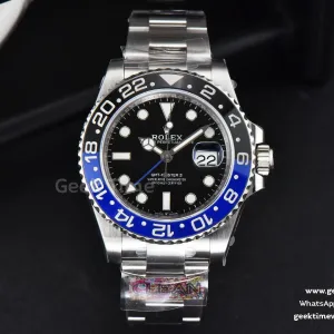 GMT-Master II Batman 126710 BLNR Clean CF Black/Blue Ceramic Oyster Bracelet DD3285 V3