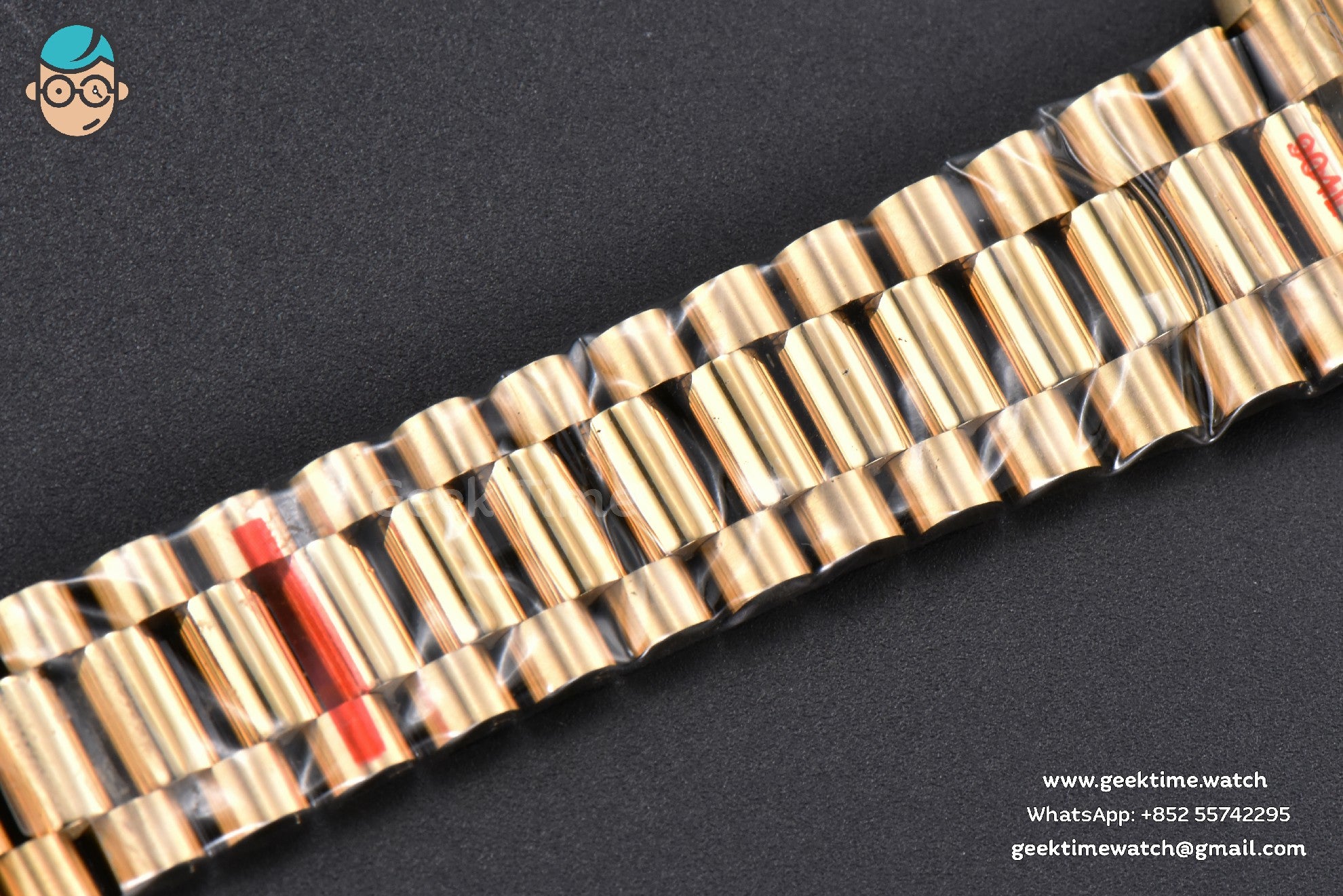 Day-Date 36mm YG GMF quadrante nero indice diamantato bracciale President - Image 19