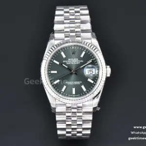 DateJust 36mm 904L VSF quadrante verde Jubilee VS3235