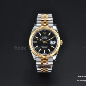 DateJust 41mm 126333 Clean CF YG/SS Black Dial Jubilee Bracelet VR3235