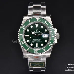 Submariner 116610 LV 40mm cerámica verde King esfera verde brazalete SS VS3135