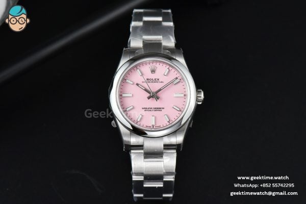 Oyster Perpetual 277200 31mm EWF quadrante rosa bracciale SS A3230 - Image 3