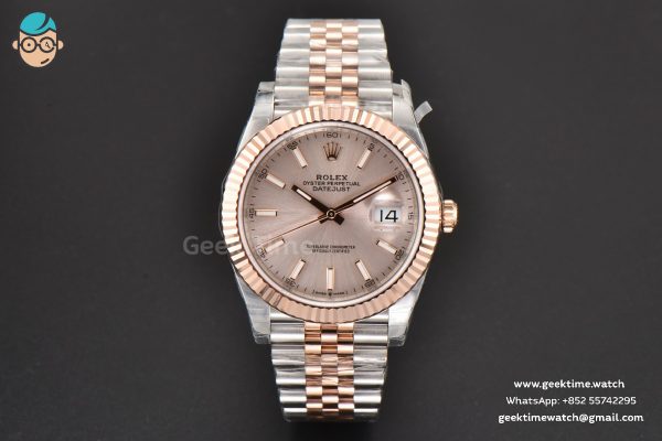 DateJust 41mm 126331 904L RG/SS VSF quadrante argento bracciale Jubilee VS3235 - Image 3