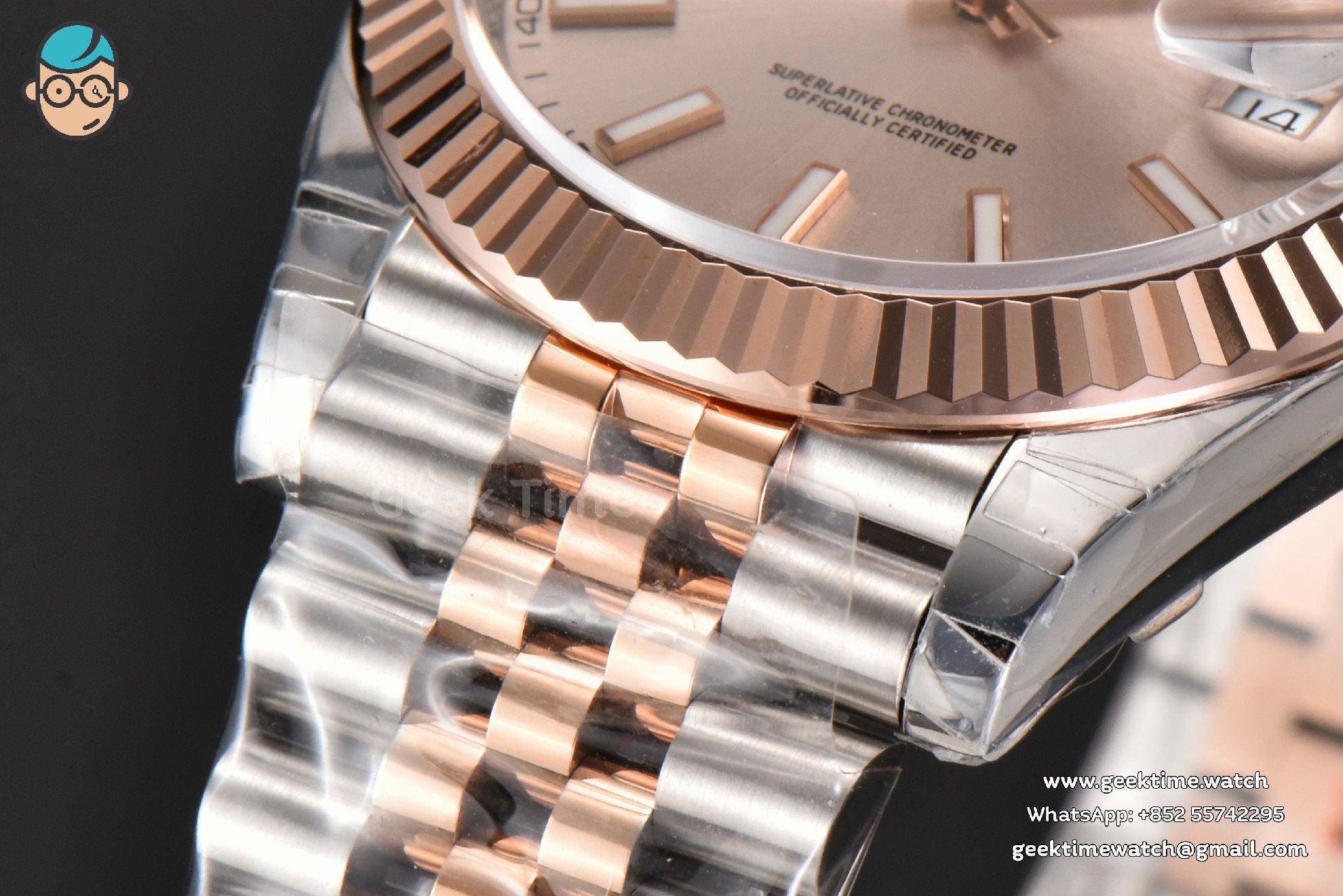 DateJust 41mm 126331 904L RG/SS VSF quadrante argento bracciale Jubilee VS3235 - Image 9
