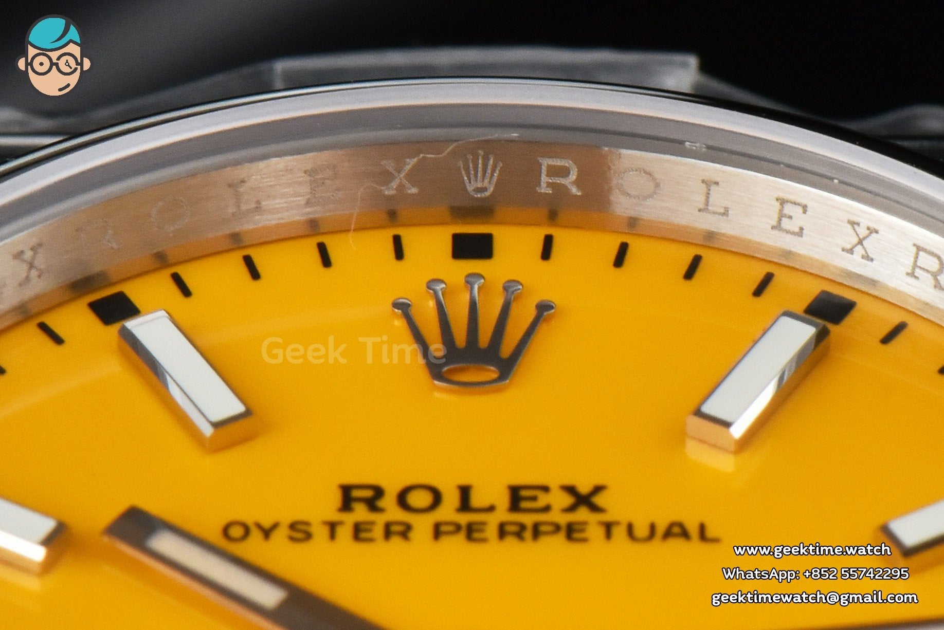 Oyster Perpetual 124300 41mm EWF quadrante giallo bracciale SS A3230 - Image 10