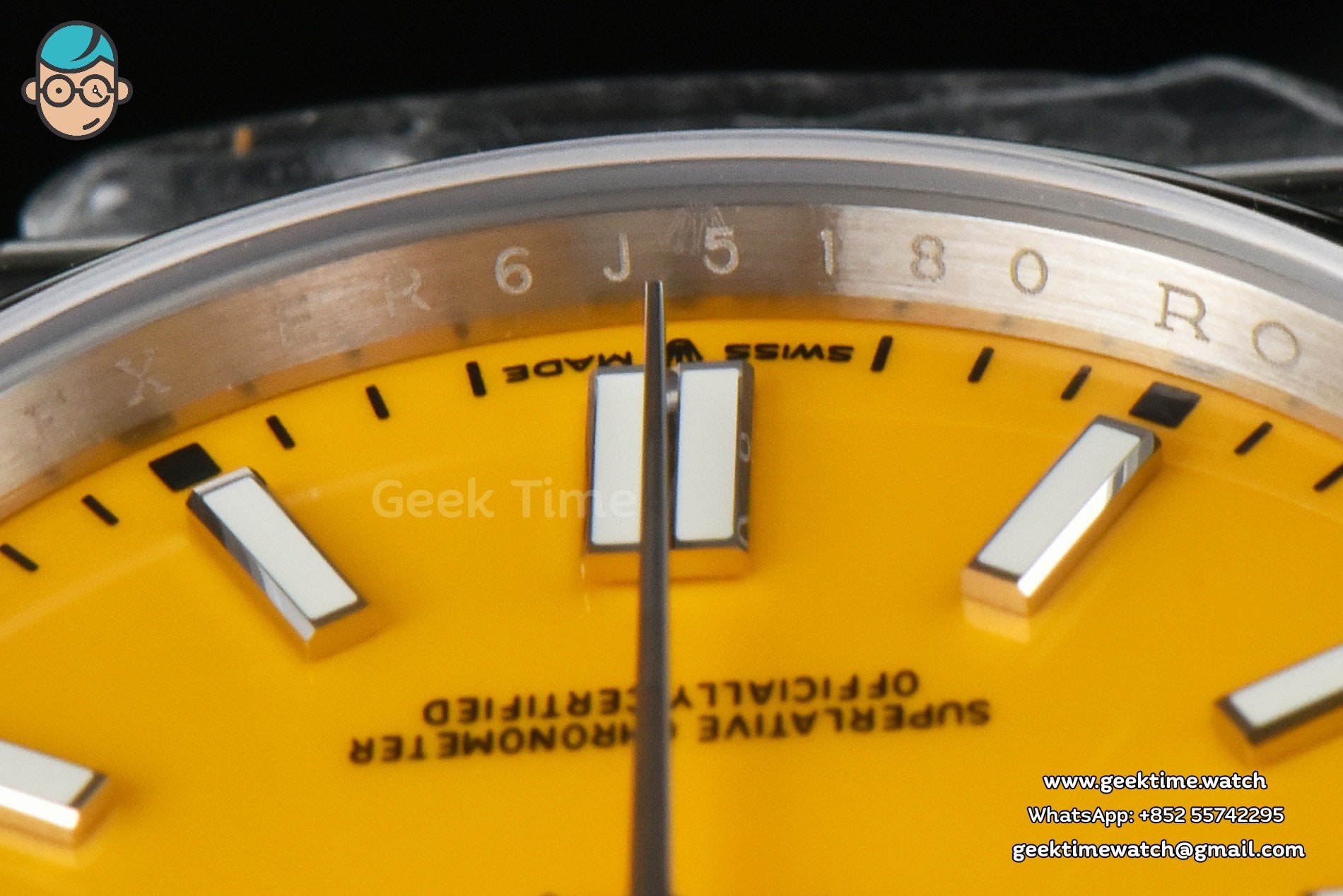 Oyster Perpetual 124300 41mm EWF quadrante giallo bracciale SS A3230 - Image 11