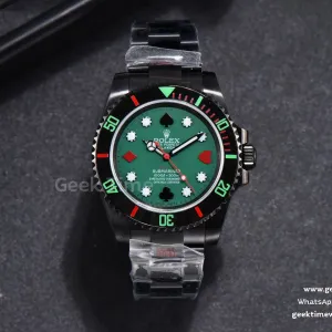 Blaken Submariner 116610 LN IPKF Green Dial PVD Bracelet A2836