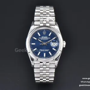 DateJust 36mm 904L VSF quadrante blu con motivo Jubilee VS3235