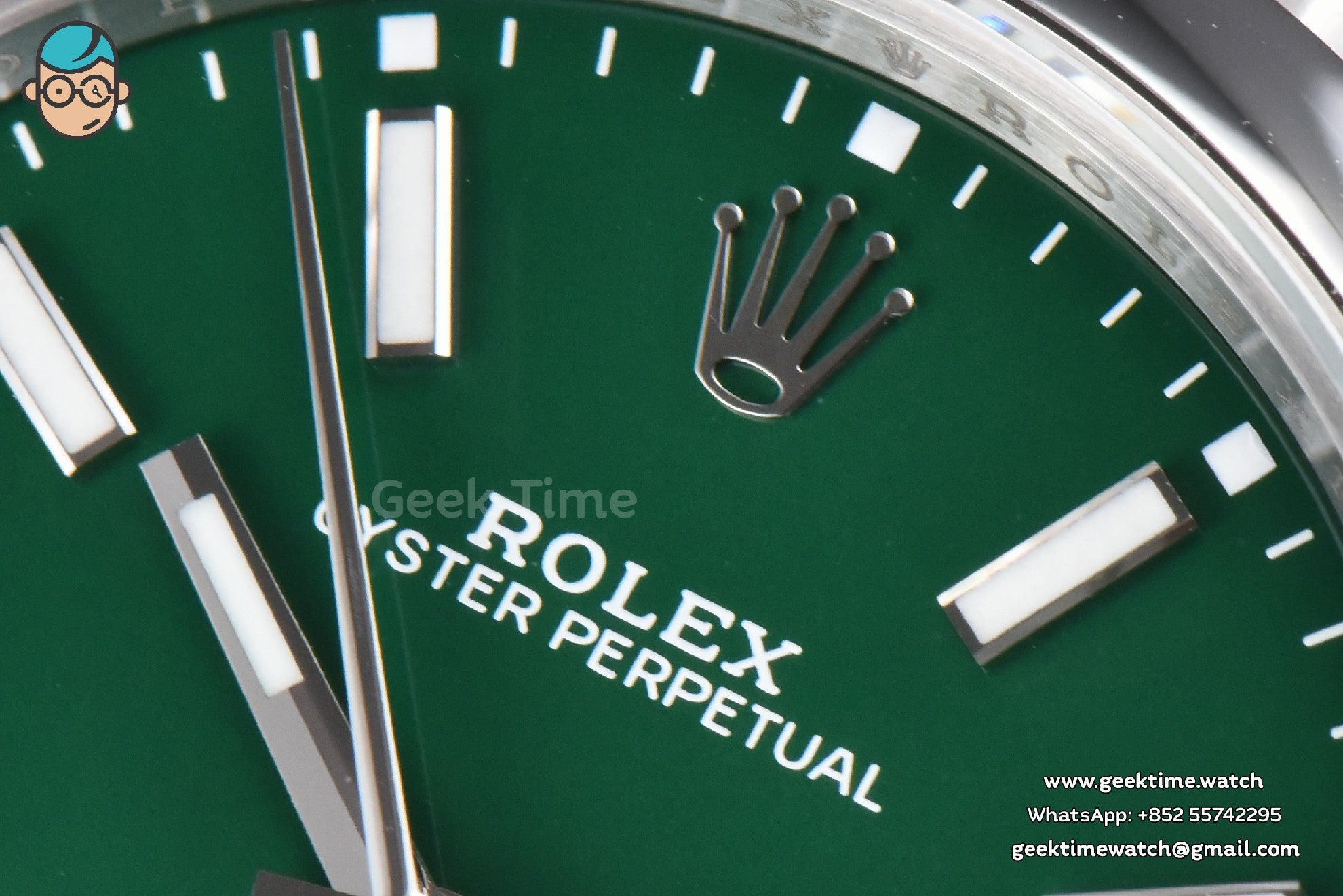 Oyster Perpetual 124300 41mm VSF 904L Green Dial Oyster Bracelet VS3235 - Image 5