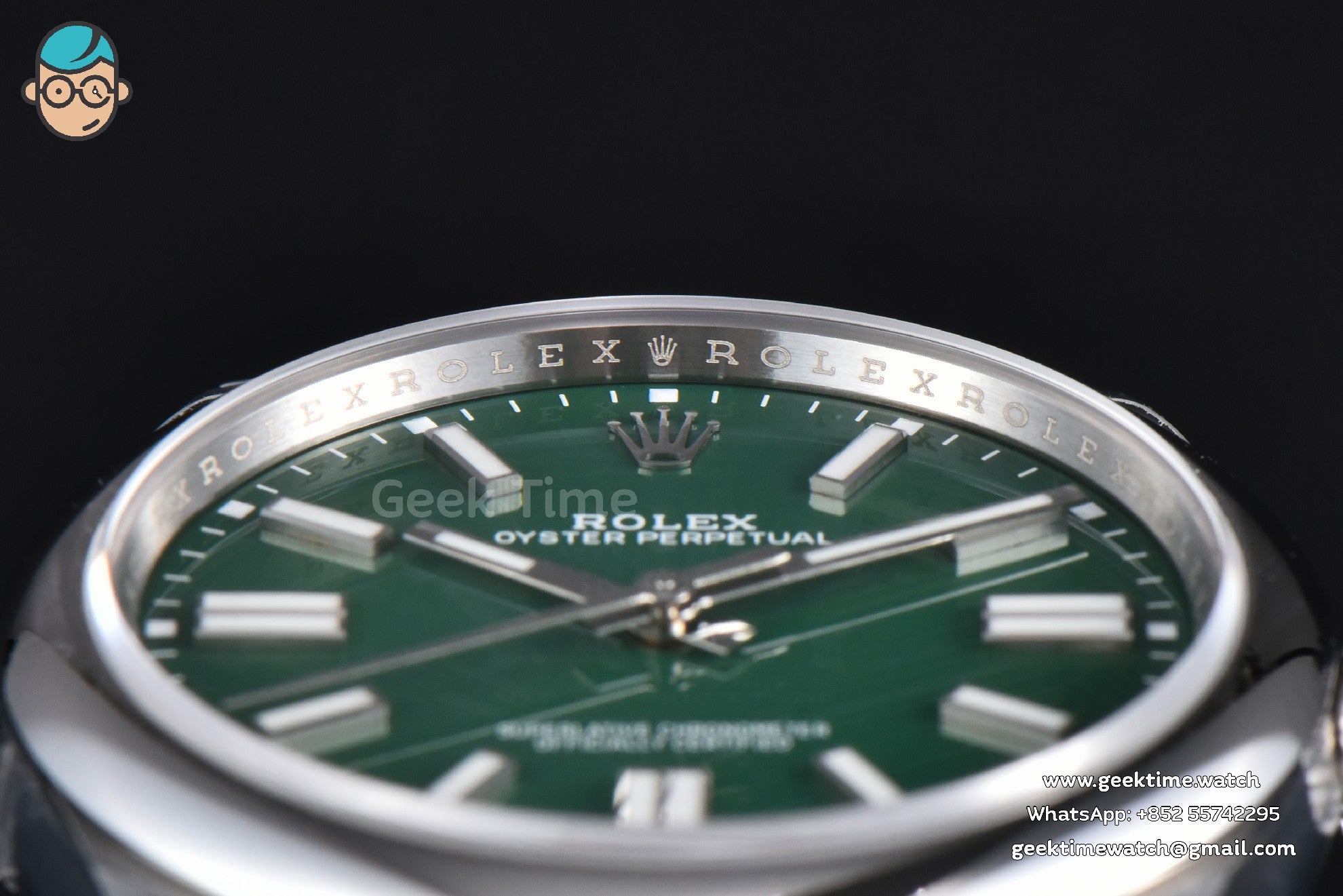 Oyster Perpetual 124300 41mm VSF 904L Green Dial Oyster Bracelet VS3235 - Image 11