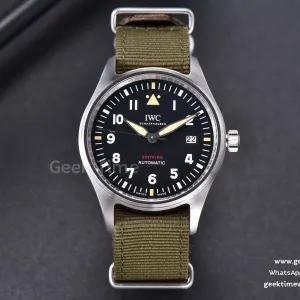 Mark XVIII IW326801 MKSF 40mm esfera negra correa Nato verde 9015